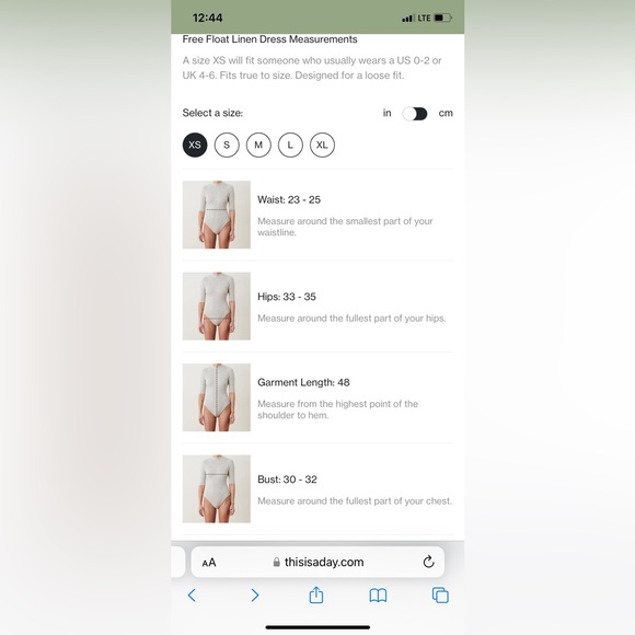 EUC Aday Free Float linen dress, XS - Picture 9 of 9